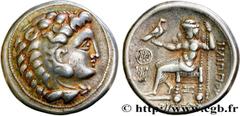 Greek Coins DANUBIAN CELTS - IMITATIONS OF THE TETRADRACHMS OF ALEXANDER III AND HIS SUCCESSORS Type : Tetradrachme,  Date : c. IIIe siècle AC.  Mint name / Town : Atelier indéterminé  Metal : silver 