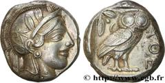 Greek Coins ATTICA - ATHENS Type : Tétradrachme  Date : c. 430 AC.  Mint name / Town : Athènes  Metal : silver  Diameter : 23  mm Orientation dies : 1  h. Weight : 17,19  g. Obverse legend : Anépigrap
