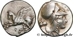 Greek Coins CORINTHIA - CORINTH Type : Statère   Date : c. 350 AC.  Mint name / Town : Corinthe, Corinthie  Metal : silver  Diameter : 20  mm Orientation dies : 6  h. Weight : 8,62  g. Rarity : R1  Ob