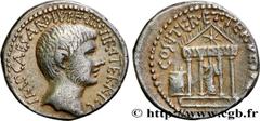 Roman coins OCTAVIAN Type : Denier  Date : printemps - été   Date : c. 36 AC.  Mint name / Town : Rome ou Italie  Metal : silver  Millesimal fineness : 950  ‰ Diameter : 19  mm Orientation dies : 5  h