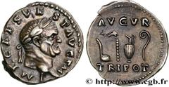 Roman coins VESPASIAN Type : Denier  Date : juillet - décembre  Date : 71  Mint name / Town : Rome  Metal : silver  Millesimal fineness : 900  ‰ Diameter : 19  mm Orientation dies : 5  h. Weight : 3,4