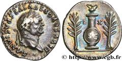 Roman coins DIVUS VESPASIAN Type : Denier  Date : 79  Mint name / Town : Rome  Metal : silver  Millesimal fineness : 900  ‰ Diameter : 19  mm Orientation dies : 6  h. Weight : 3,44  g. Rarity : R1  Ob