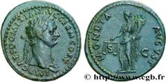 Roman coins DOMITIANUS Type : As  Date : 84  Mint name / Town : Rome  Metal : copper  Diameter : 28  mm Orientation dies : 6  h. Weight : 12,01  g. Rarity : R1  Obverse legend : IMP CAES DOMITIAN AVG 
