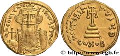 Byzantine coins CONSTANS II Type : Solidus  Date : 651-654  Mint name / Town : Constantinople  Metal : gold  Millesimal fineness : 1000  ‰ Diameter : 20,5  mm Orientation dies : 6  h. Weight : 4,37  g