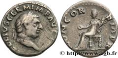 Roman coins VITELLIUS Type : Denier  Date : mai - juillet  Date : 69  Mint name / Town : Rome  Metal : silver  Millesimal fineness : 800  ‰ Diameter : 18  mm Orientation dies : 6  h. Weight : 3,12  g.