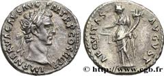 Roman coins NERVA Type : Denier  Date : 97  Mint name / Town : Rome  Metal : silver  Millesimal fineness : 900  ‰ Diameter : 17  mm Orientation dies : 6  h. Weight : 3,35  g. Rarity : R1  Officine : 1