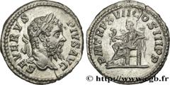 Roman coins SEPTIMIUS SEVERUS Type : Denier  Date : 209  Mint name / Town : Rome  Metal : silver  Millesimal fineness : 550  ‰ Diameter : 19,5  mm Orientation dies : 6  h. Weight : 3,39  g. Officine :