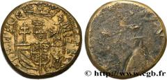 Jetons ITALY - DUCHY OF MILAN - PHILIP II OF SPAIN Type : Poids monétaire pour le demi-scudo  Date : n.d.  Metal : brass  Diameter : 25  mm Orientation dies : 6  h. Weight : 13,91  g. Obverse legend :