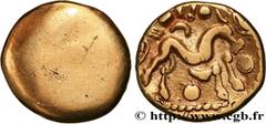 Celtic coins AMBIANI (Area of Amiens) Type : Statère d'or uniface  Date : c. 60-50 AC.  Mint name / Town : Amiens (80)  Metal : gold  Diameter : 17  mm Weight : 5,84  g. Rarity : R3  Obverse legend : 