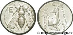 IONIE - EPHESE(390-330 avant J.-C.) Tétradrachme N° v36_0170    Date : c. 350-340 AC Nom de l'atelier : Ephèse Métal : argent Diamètre : 23,5mm Axe des coins : 12h. Poids : 15,22g. Degré de rareté : R