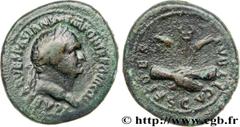 TITUS(1/07/69-13/09/81)Titus Flavius VespasianusCo-empereur(07/71-24/06/79) As, (MB, ئ 30) N° v36_0395    Date : 72-73 Nom de l'atelier : Rome Métal : bronze Diamètre : 30mm Axe des coins : 6h. Poids 