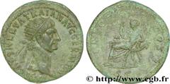 TRAJAN(27/10/97-8/08/117)Marcus Ulpius TraianusAuguste(25/01/98-8/08/117) Dupondius, (MB, ئ 29) N° v36_0427    Date : 99 Nom de l'atelier : Rome Métal : cuivre Diamètre : 28,5mm Axe des coins : 6h. Po