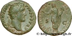 ANTONIN LE PIEUX(25/02/138-7/03/161)Titus Aurelius Fulvus Boionius Arrius AntoninusAuguste(10/07/138-7/03/161) Dupondius (MB, ئ 26) N° v36_0461    Date : 146 Nom de l'atelier : Rome Métal : cuivre Dia