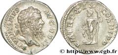 SEPTIME SEVERE(13/04/193-4/02/211)Lucius Septimius Severus Denier N° v36_0508    Date : 211 Nom de l'atelier : Rome Métal : argent Diamètre : 18,00mm Axe des coins : 12h. Poids : 3,32g. Degré de raret