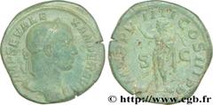 ALEXANDRE SEVERE(10/05/221-22/03/235)Marcus Aurelius Severus AlexanderAuguste (13/03/222-22/02/235) Sesterce, (GB, ئ 31) N° v36_0563    Date : 230 Nom de l'atelier : Rome Métal : bronze Diamètre : 31m
