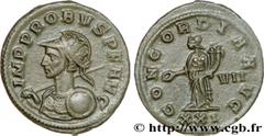 PROBUS(06-07/276-09/282)Marcus Aurelius Probus Aurelianus N° v36_0735    Date : 280 Nom de l'atelier : Pannonie Supérieure, Siscia Métal : billon Diamètre : 22mm Axe des coins : 6h. Poids : 3,70g. Deg