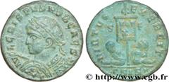 CRISPUS(1/04/317-09/326)Flavius Julius CrispusCésar(317-326) Centenionalis ou nummus N° v36_0905    Date : 320 Nom de l'atelier : Savie, Siscia Métal : cuivre Diamètre : 18,5mm Axe des coins : 12h. Po