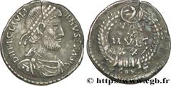 JULIEN II LE PHILOSOPHE(6/11/355-26/06/363)Flavius Claudius JulianusAuguste(02/360-26/06/363) Silique N° v36_1083    Date : 362-363 Nom de l'atelier : Viennoise, Arles Métal : argent Diamètre : 17,5mm