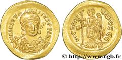 ANASTASE(11/04/491-1/07/518) Solidus N° v36_1131    Date : 507-518 Nom de l'atelier : Constantinople Métal : or Diamètre : 21mm Axe des coins : 6h. Poids : 4,49g. Degré de rareté : R1 Etat de conserva