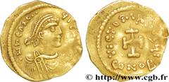 HERACLIUS5/10/610-11/01/641)Héraclius seul(5/10/610-22/01/613) Tremissis N° v36_1167    Date : c. 613-641 Nom de l'atelier : Constantinople Métal : or Diamètre : 15,5mm Axe des coins : 6h. Poids : 1,4