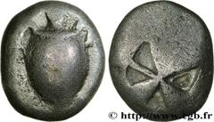 Greek Coins AEGINA - AEGINA ISLAND - AEGINA Type : Statère  Date : c. 520-500 AC.  Mint name / Town : Égine, Aegina  Metal : silver  Diameter : 19,5  mm Weight : 11,98  g. Rarity : R1  Obverse legend 
