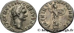 Roman coins DOMITIANUS Type : Denier  Date : c. 89  Mint name / Town : Rome  Metal : silver  Millesimal fineness : 900  ‰ Diameter : 18,00  mm Orientation dies : 6  h. Weight : 2,82  g. Rarity : R2  O