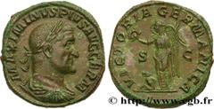Roman coins MAXIMINUS I Type : Sesterce  Date : fin 237 - janvier 238  Mint name / Town : Rome  Metal : copper  Diameter : 31  mm Orientation dies : 12  h. Weight : 19,67  g. Rarity : R1  Officine : 6