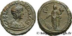 Provincial Coins GORDIANUS III and TRANQUILLINA Type : Tétradrachme  Date : an 6  Mint name / Town : Alexandrie, Égypte  Metal : copper  Diameter : 23  mm Orientation dies : 12  h. Weight : 12,8  g. R