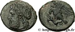 Greek Coins SICILY - AKRAGAS Type : Hemilitron  Date : c. 338-317 AC.  Mint name / Town : Agrigente, Sicile  Metal : copper  Diameter : 18  mm Orientation dies : 12  h. Weight : 5,60  g. Rarity : R1  