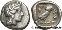Greek Coins ATTICA - ATHENS Type : Drachme  Date : c. 454-404 AC.  Mint name / Town : Athènes, Attique  Metal : silver  Diameter : 15  mm Orientation dies : 9  h. Weight : 4,17  g. Rarity : R2  Obvers