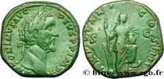 Roman coins ANTONINUS PIUS Type : Sesterce  Date : 157-158  Mint name / Town : Rome  Metal : copper  Diameter : 29,5  mm Orientation dies : 12  h. Weight : 27,30  g. Rarity : R1  Obverse legend : ANTO