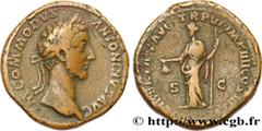 Roman coins COMMODUS Type : Sesterce  Date : 181  Mint name / Town : Rome  Metal : copper  Diameter : 34,5  mm Orientation dies : 12  h. Weight : 32,06  g. Rarity : R2  Obverse legend : M COMMODVS - A