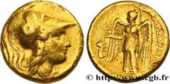 Greek Coins MACEDONIA - MACEDONIAN KINGDOM - ALEXANDER III THE GREAT Type : Statère d'or  Date : c. 334-323 AC.  Mint name / Town : Sardes, Lydie  Metal : gold  Diameter : 18  mm Orientation dies : 1 
