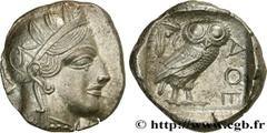 Greek Coins ATTICA - ATHENS Type : Tétradrachme  Date : c. 430 AC.  Mint name / Town : Athènes  Metal : silver  Diameter : 25,5  mm Orientation dies : 2  h. Weight : 17,20  g. Obverse legend : Anépigr