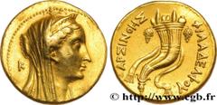 Greek Coins EGYPT - LAGID OR PTOLEMAIC KINGDOM - PTOLEMY II PHILADELPHUS Type : Octodrachme d’or (mnaieon)  Date : c. 260 AC.  Mint name / Town : Alexandrie  Metal : gold  Diameter : 28  mm Orientatio