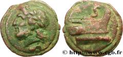 Roman coins ROMAN REPUBLIC - ANONYMOUS Type : Semis coulé  Date : c. 225-217 AC  Mint name / Town : Rome  Metal : bronze  Diameter : 50  mm Orientation dies : 12  h. Weight : 137,50  g. Rarity : R1  O