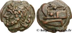 Roman coins ROMAN REPUBLIC - ANONYMOUS Type : Semis coulé  Date : 215-211 AC.  Mint name / Town : Rome  Metal : bronze  Diameter : 34  mm Orientation dies : 12  h. Weight : 38,82  g. Rarity : R1  Obve