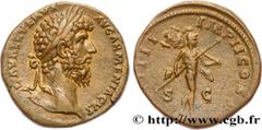 Roman coins LUCIUS VERUS Type : Sesterce  Date : mars-juillet  Date : 164  Mint name / Town : Rome  Metal : copper  Diameter : 32  mm Orientation dies : 11  h. Weight : 24,50  g. Rarity : R1  Officine