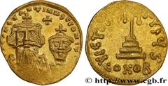 Byzantine coins CONSTANS II and CONSTANTINE IV Type : Solidus  Date : 654-659  Mint name / Town : Constantinople  Metal : gold  Millesimal fineness : 1.000  ‰ Diameter : 20,5  mm Orientation dies : 7 