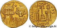 Byzantine coins CONSTANS II, CONSTANTINE IV, HERACLIUS and TIBERIUS Type : Solidus  Date : 661-663  Mint name / Town : Constantinople  Metal : gold  Diameter : 19  mm Orientation dies : 6  h. Weight :