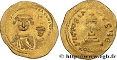 Byzantine coins HERACLIUS and HERACLIUS CONSTANTINE Type : Solidus  Date : 616-625  Mint name / Town : Constantinople  Metal : gold  Millesimal fineness : 1.000  ‰ Diameter : 23  mm Orientation dies :