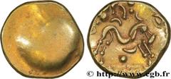 Celtic coins AMBIANI (Area of Amiens) Type : Statère d'or uniface  Date : c. 60-50 AC.  Mint name / Town : Amiens (80)  Metal : gold  Diameter : 17  mm Weight : 6,20  g. Rarity : R2  Obverse legend : 