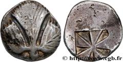 Greek Coins SICILY - SELINUS Type : Statère  Date : c. 520-515 AC.  Mint name / Town : Sélinonte, Sicile  Metal : silver  Diameter : 21,5  mm Weight : 8,59  g. Rarity : R2  Obverse legend : Anépigraph