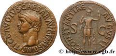 Roman coins CLAUDIUS Type : As  Date : 42-50  Mint name / Town : Rome  Metal : copper  Diameter : 29,5  mm Orientation dies : 5  h. Weight : 11,48  g. Obverse legend : TI CLAVDIVS CAESAR AVG P M TR P 