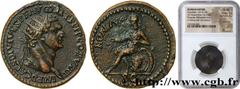 Provincial Coins DOMITIANUS Type : Dupondius  Date : 81  Mint name / Town : Atelier incertain (Thrace?)  Metal : copper  Diameter : 28,5  mm Orientation dies : 7  h. Weight : 12,95  g. Rarity : R2  Ob