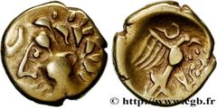 Celtic coins GALLIA - CARNUTES (Beauce area) Type : Hémistatère d’or à l’aigle, à la joue lisse et à la rosace  Date : Ier siècle avant J.-C.  Mint name / Town : Chartres (28)  Metal : gold  Diameter 