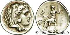 ROYAUME DE MACEDOINE - ALEXANDRE III LE GRAND(336-323 avant J.-C.)Monnayage au nom et au type d'Alexandre III le Grand Tétradrachme N° v38_0110    Date : c. 332-323 AC. Nom de l'atelier : Egypte, Memp