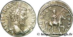 SEPTIME SEVERE(13/04/193-4/02/211)Lucius Septimius Severus Denier N° v38_0661    Date : 197 Nom de l'atelier : Syrie, Laodicée Métal : argent Diamètre : 18mm Axe des coins : 12h. Poids : 3,35g. Degré 
