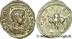 GETA(06/198-26/02/212)Lucius puis Publius Septimius GetaCésar(06/198-fin209) Denier N° v38_0703    Date : 204 Nom de l'atelier : Rome Métal : argent Diamètre : 20mm Axe des coins : 12h. Poids : 3,07g.