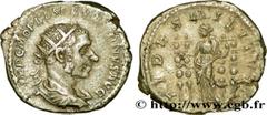 MACRIN(11/04/217-8/06/218)Marcus Opellius Macrinus Antoninien N° v38_0709    Date : 217 Nom de l'atelier : Rome Métal : argent Diamètre : 20,5mm Axe des coins : 6h. Poids : 5,25g. Degré de rareté : R2